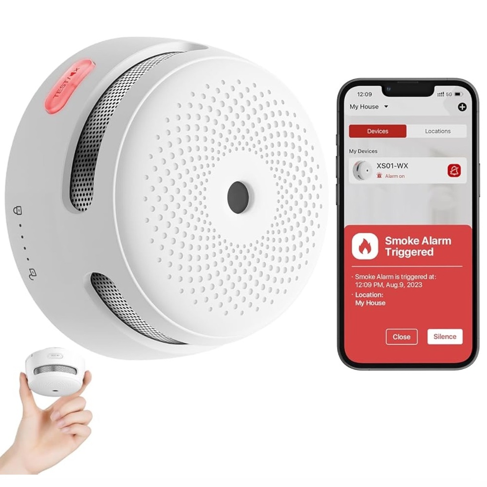 🆕 X-Sense Smart Smoke Detector Fire Alarm with Replaceable Battery (WiFi)